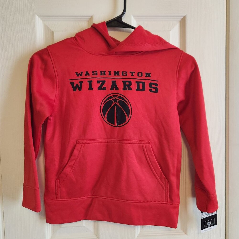 Washington Wizards Youth Kids Hoodie NBA Red XS 4/5 NWT
